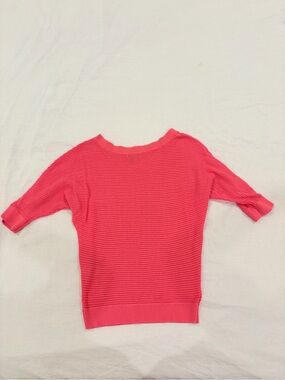 Express hot pink Women's Sweater XS short sleeve